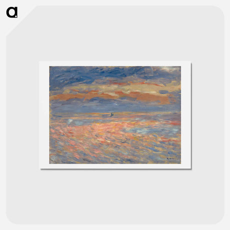 アートポストカード-Sunset - ピエール オーギュスト ルノワール Postcard.