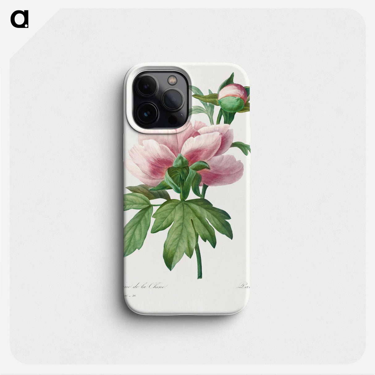 Peony - Pierre Joseph Redouté Phone Case.