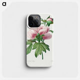 Peony - Pierre Joseph Redouté Phone Case.