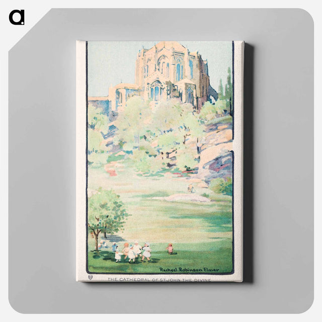 アートパネル-The Cathedral of St. John the Divine from Morningside Park
 - レイチェル ロビンソン エルマー Canvas.