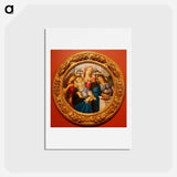 アートポストカード-Madonna and Child with Saint John the Baptist and Angel - サンドロ ボッティチェッリ Postcard.