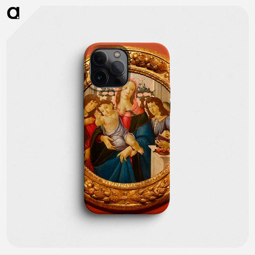 聖母子と幼い洗礼者ヨハネ、天使 - サンドロ ボッティチェッリ Phone Case.