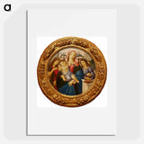Madonna and Child with Saint John the Baptist and Angel - サンドロ ボッティチェッリ Poster.