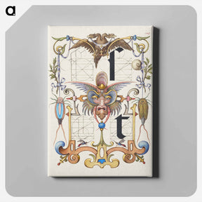 アートパネル-Guide for Constructing the Letters s and t from Mira Calligraphiae Monumenta or The Model Book of Calligraphy
 - 書道のお手本 Canvas.