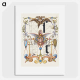 アートポスター-Guide for Constructing the Letters s and t from Mira Calligraphiae Monumenta or The Model Book of Calligraphy
 - 書道のお手本 Poster.