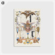 アートポストカード-Guide for Constructing the Letters s and t from Mira Calligraphiae Monumenta or The Model Book of Calligraphy
 - 書道のお手本 Postcard.