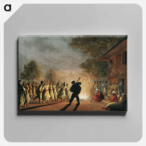 アートパネル-Dance of Bulgarian Peasants - オスマン帝国領内の景色 Canvas.