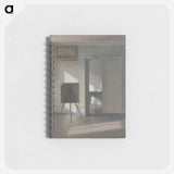 Interior with an Easel, Bredgade 25 - ヴィルヘルム ハンマースホイ Memo.