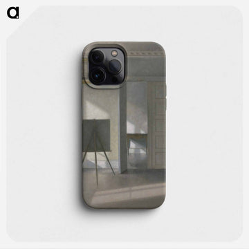Interior with an Easel, Bredgade 25 - Vilhelm Hammershøi Phone Case.