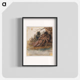 A naked couple by a tree - Wilhelm Marstrand Poster.