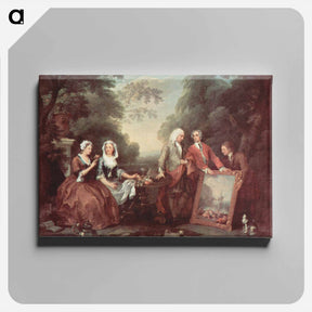 アートパネル-The Fountaine Family - ウィリアム ホガース Canvas.