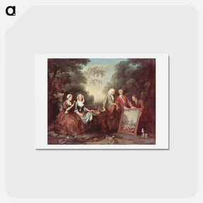 アートポストカード-The Fountaine Family - ウィリアム ホガース Postcard.
