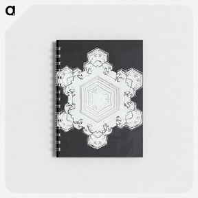 アートメモ帳-Wilson Bentley's Snowflake 1205 - ウィルソン ベントレー Memo.