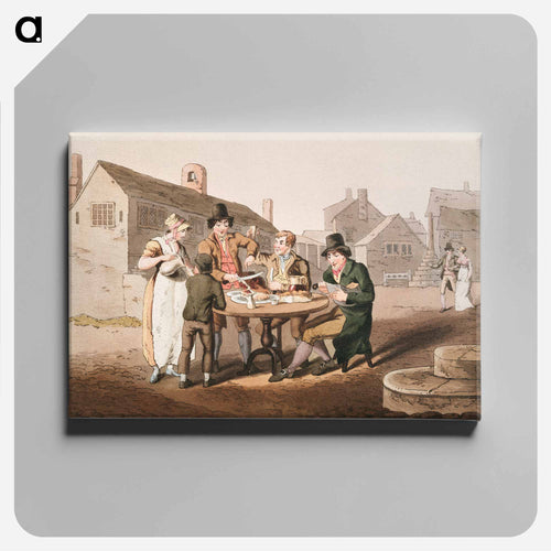 Illustration of midsummer eve from The Costume of Yorkshire - 19世紀のヨークシャー Canvas.