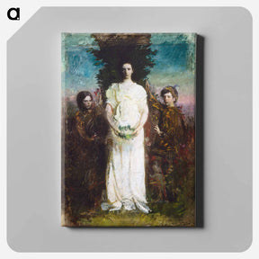 アートパネル-My Children (Mary, Gerald, and Gladys Thayer) - アボット ハンダーソン セイヤー Canvas.
