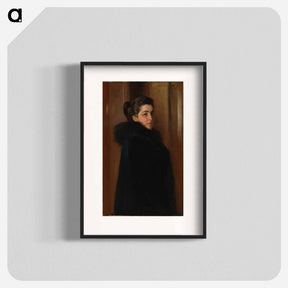 アートポスター-Portrait of the artist's wife ellan edelfelt - アルバート エーデルフェルト Poster.