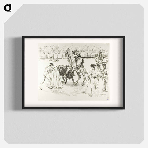 Bull-Fight - アレクサンドル ルノア Poster.