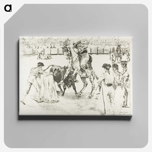 Bull-Fight - アレクサンドル ルノア Canvas.