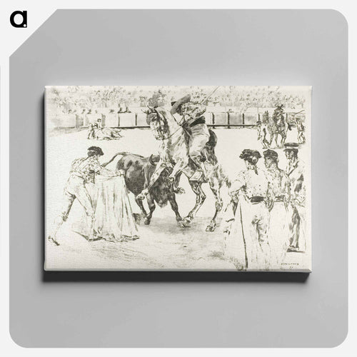 Bull-Fight - アレクサンドル ルノア Canvas.