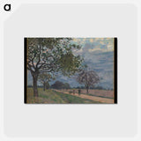 アートポストカード-The Road from Versailles to Louveciennes - アルフレッド シスレー Postcard.