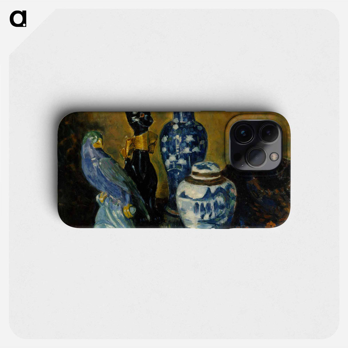 Still life with blue figurines - アルフレッド ウィリアム フィンチ Phone Case.