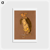 アートポストカード-Mock Turtle Costume Design for Alice in Wonderland - 不思議の国のアリス Postcard.