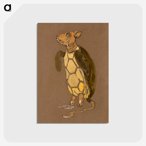 Mock Turtle Costume Design for Alice in Wonderland - 不思議の国のアリス Postcard.