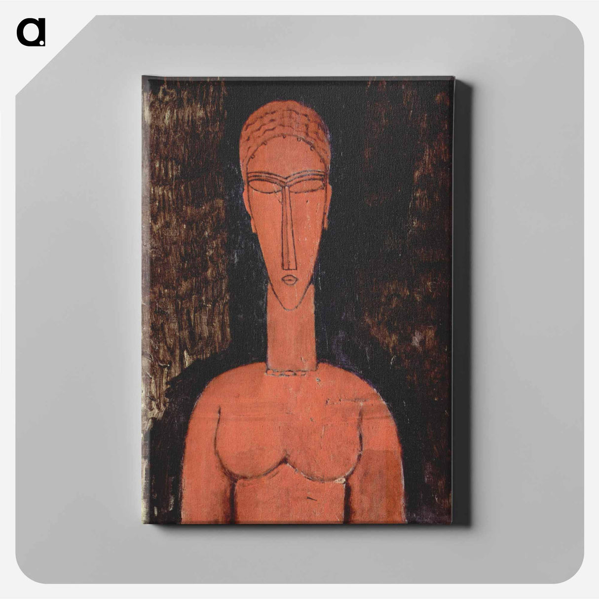 The Red Bust - Amedeo Modigliani Canvas.