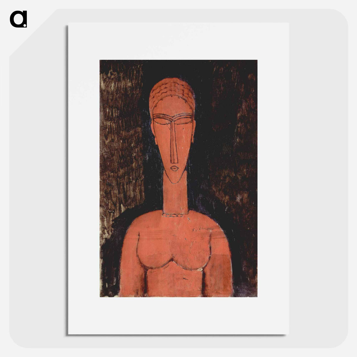 The Red Bust - Amedeo Modigliani Poster.