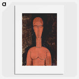 The Red Bust - Amedeo Modigliani Poster.