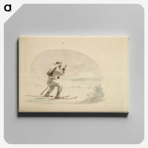Laplander skiing - アンダース エクマン Canvas.