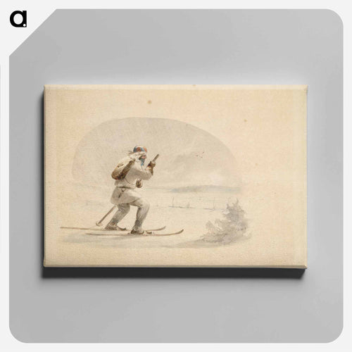 Laplander skiing - アンダース エクマン Canvas.