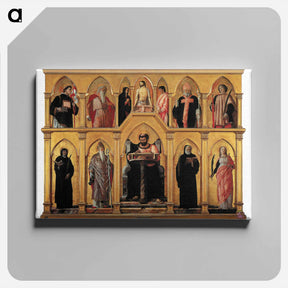 アートパネル-Polyptych of St. Luke - アンドレア マンテーニャ Canvas.