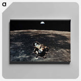 Ascent stage prior to docking - Apollo Moon Landing Canvas.