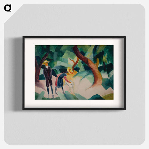 Children with goat - August Macke Poster.