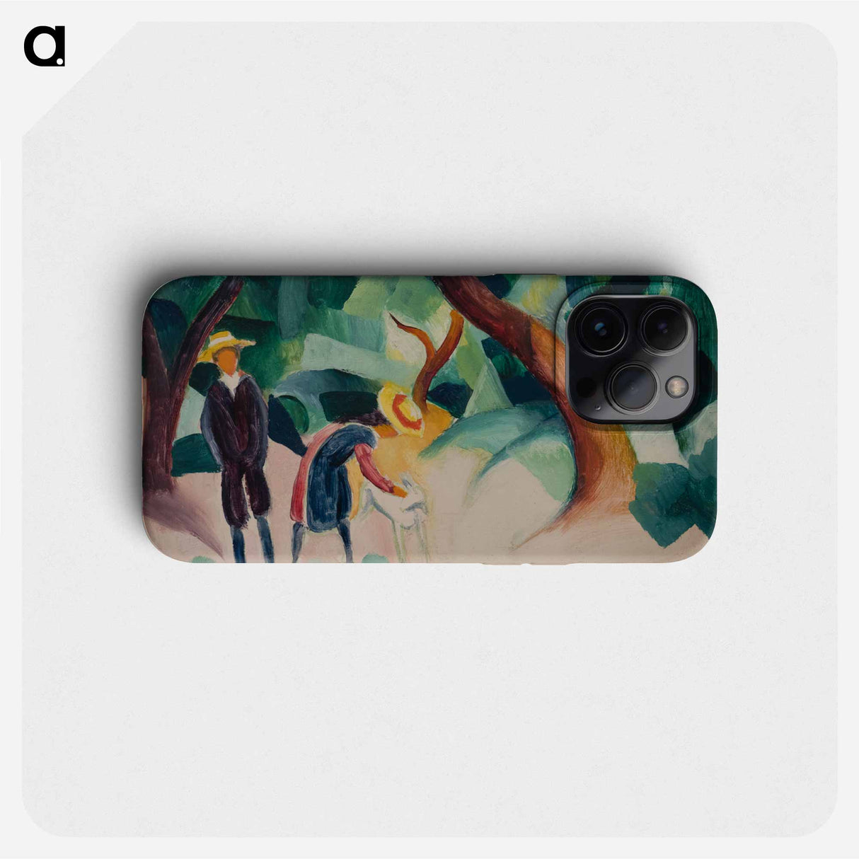 Children with goat - オーガスト マッケ Phone Case.