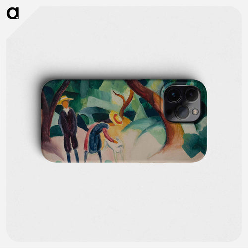Children with goat - August Macke Phone Case.