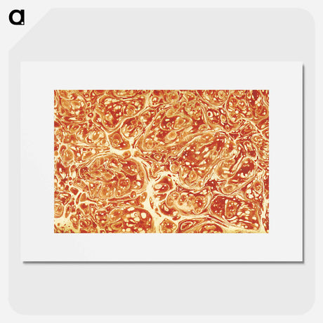 アートポスター-Abstract Brown Pattern
 - 大英図書館 Poster.