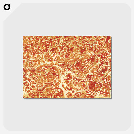 アートポストカード-Abstract Brown Pattern
 - 大英図書館 Postcard.