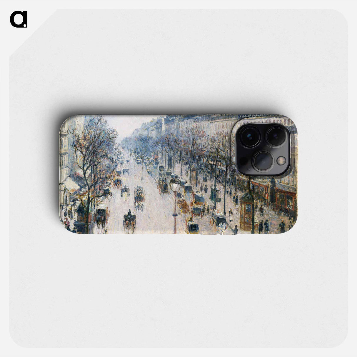 The Boulevard Montmartre on a Winter Morning - カミーユ ピサロ Phone Case.