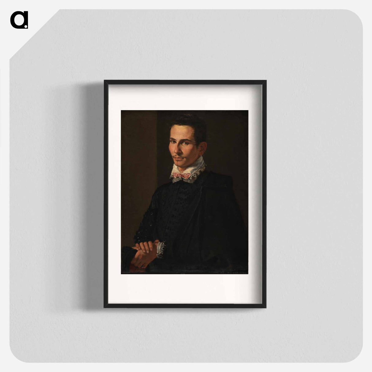 Portrait of a Man - カラヴァッジョ Poster.