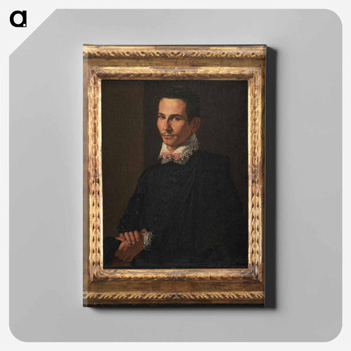 Portrait of a Man - カラヴァッジョ Canvas.