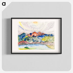 アートポスター-Early Landscape - チャールズ デムス Poster.