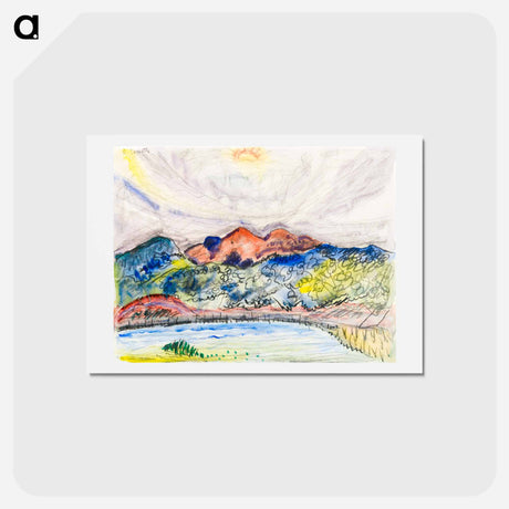 アートポストカード-Early Landscape - チャールズ デムス Postcard.