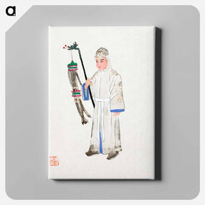 アートパネル-Man in Mourning Dress
 - 中国の衣装 Canvas.