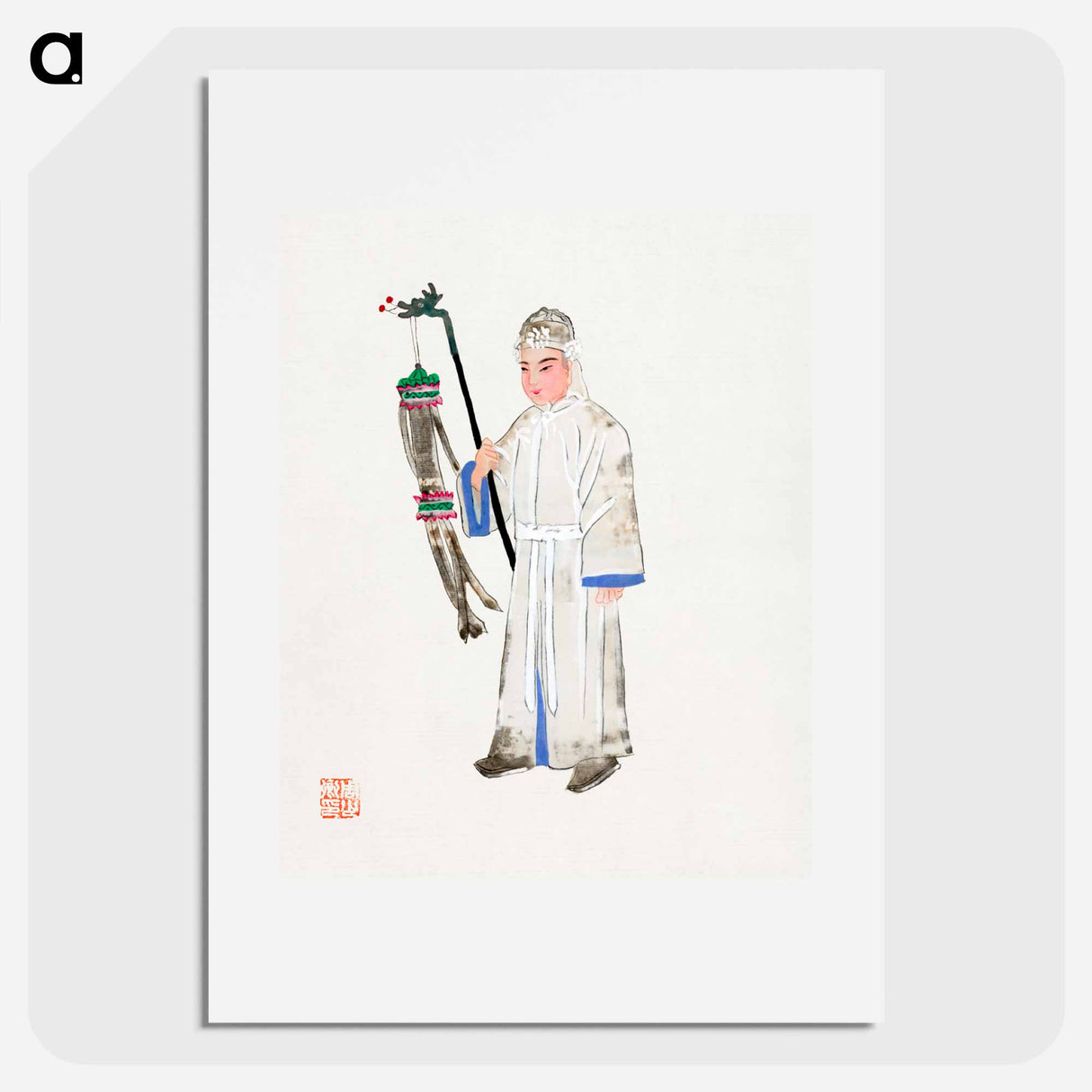 アートポスター-Man in Mourning Dress
 - 中国の衣装 Poster.