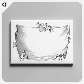 アートパネル-Zes Putti Tonen Een Doek Met Tekst
 - コルネリス プロース ファン アムステル Canvas.