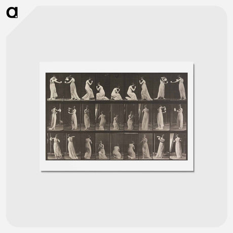 アートポストカード-Stooping and Kneeling
 - エドワード マイブリッジ Postcard.