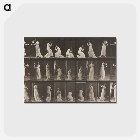 アートポストカード-Stooping and Kneeling
 - エドワード マイブリッジ Postcard.