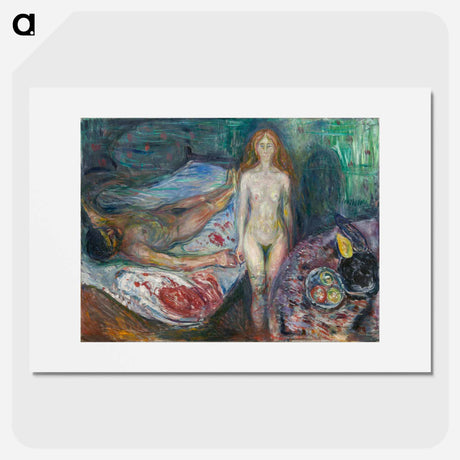 アートポスター-The Death of Marat - エドヴァルド ムンク Poster.